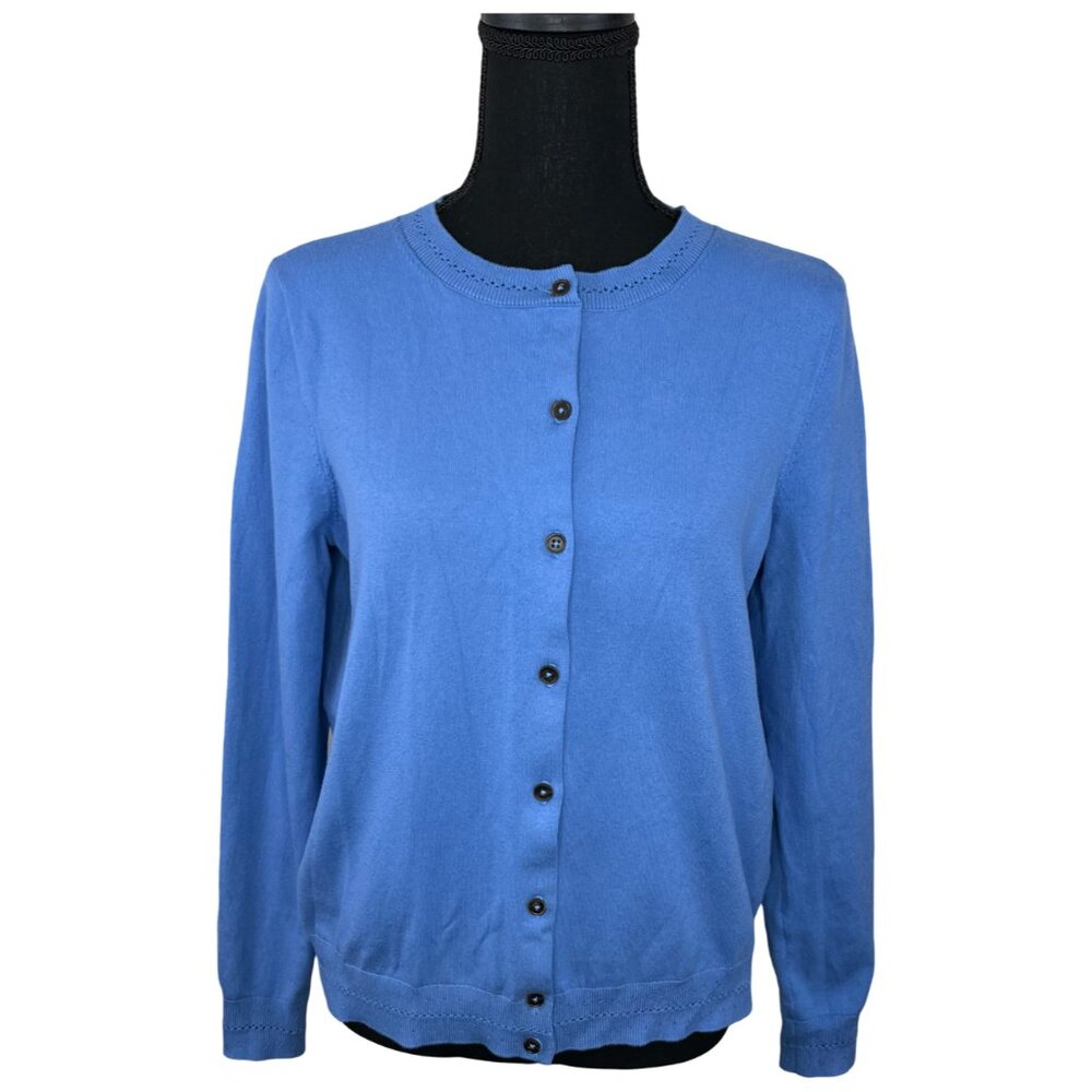 Boden Women's Blue Catriona Cotton Cardigan Size M